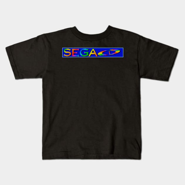 SEGA CD Boot Screen Logo II Kids T-Shirt by MalcolmDesigns